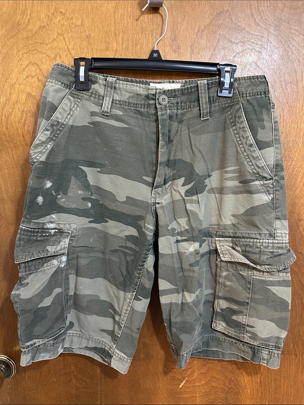 urban pipeline Men's Camouflage Cargo Shorts - Olive/Khaki
